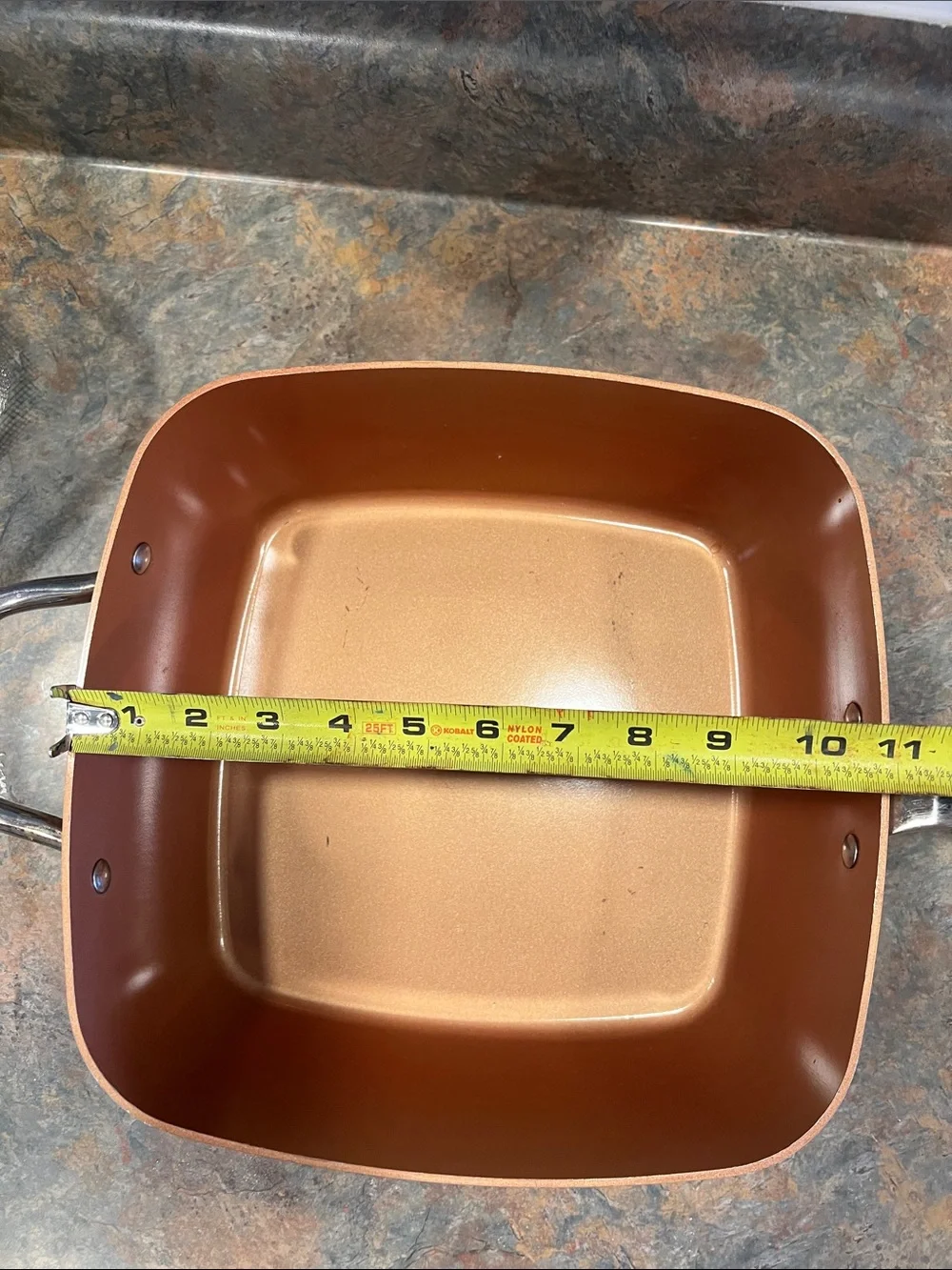 COPPER CHEHEF Brown Nonstick Covered Saucepan